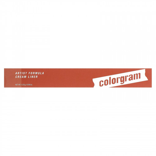 Colorgram, Artist Formula Cream Liner, 06 кораллово-коричневый, 0,25 г (0,008 унции)
