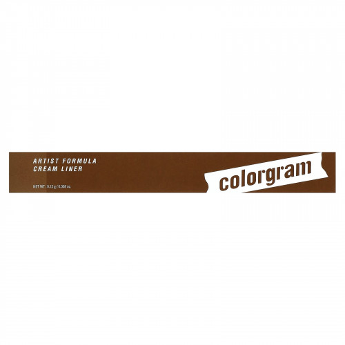 Colorgram, Artist Formula Cream Liner, 07 песочно-коричневый, 0,25 г (0,008 унции)