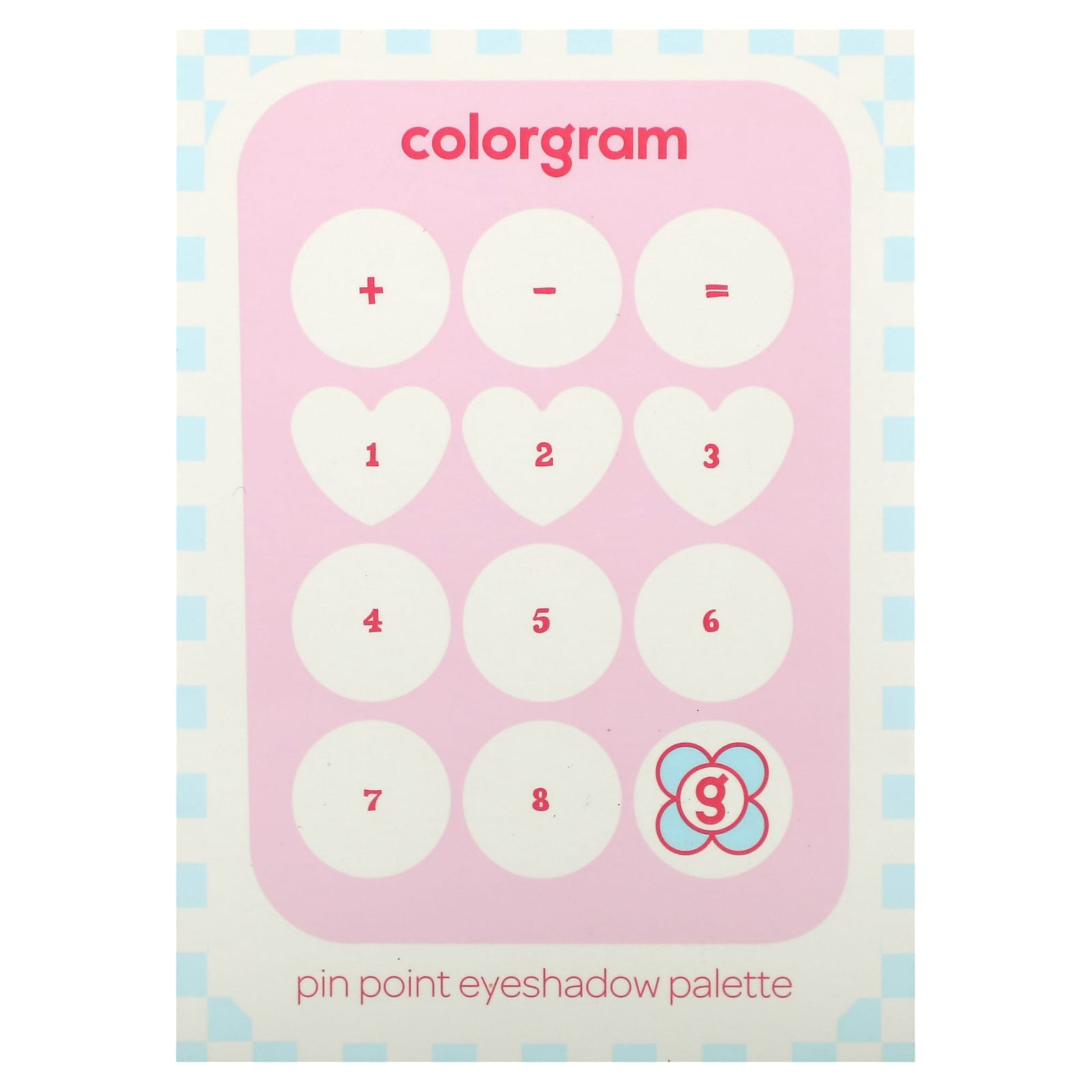 Colorgram, палитра теней для век, оттенок 02 розовый + лиловый = Love, 9,9 г (0,34 унции)