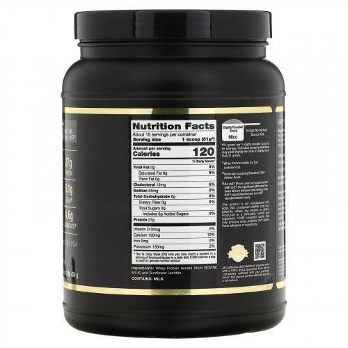 California Gold Nutrition, SPORT, изолят сывороточного протеина, 454 г (1 фунт, 16 унций)