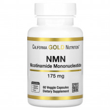 California Gold Nutrition, NMN (никотинамид мононуклеотид), 175 мг, 60 растительных капсул