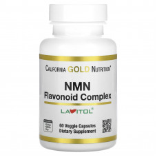 California Gold Nutrition, NMN, комплекс с флавоноидами, 60 растительных капсул