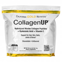 California Gold Nutrition, CollagenUP, коллаген без добавок, 1 кг (2,2 фунта)