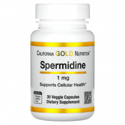 California Gold Nutrition, спермидин, 1 мг, 30 растительных капсул