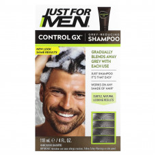 Just for Men, Control GX, шампунь для уменьшения седины, 118 мл (4 жидк. Унции)