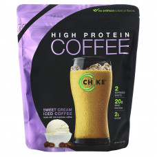 Chike Nutrition, Холодный кофе с высоким содержанием протеина, сладкие сливки, 504 г (17,8 унции)