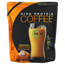Chike Nutrition, Холодный кофе с высоким содержанием протеина, тыквенные специи, 413 г (14,6 унции)