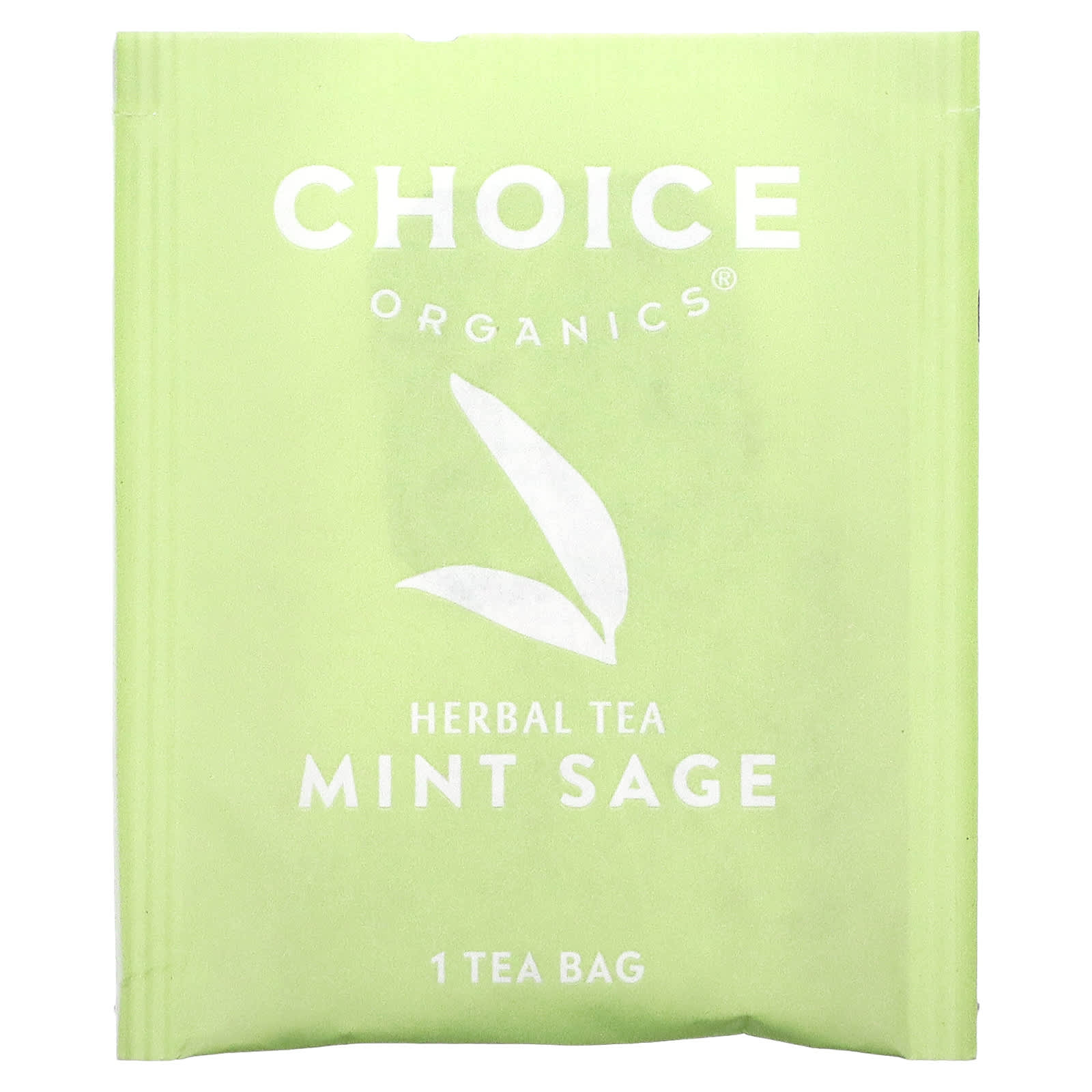 Choice Organic Teas, травяной чай, мята и шалфей, без кофеина, 16 чайных пакетиков, 29 г (1,02 унции)