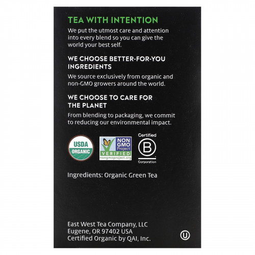 Choice Organic Teas, Green Tea, японский зеленый чай, 16 чайных пакетиков, 26 г (0,92 унции)