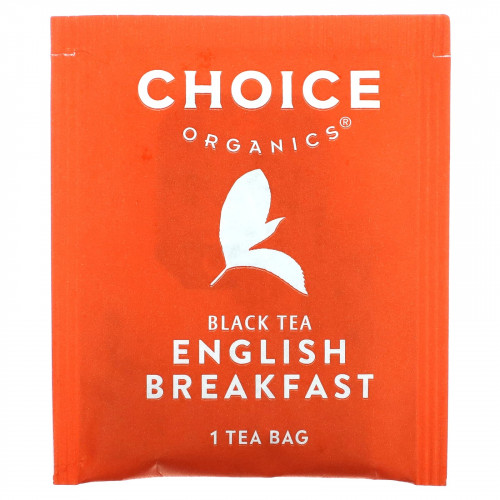 Choice Organic Teas, Black Tea, English Breakfast, 16 чайных пакетиков, 32 г (1,12 унции)