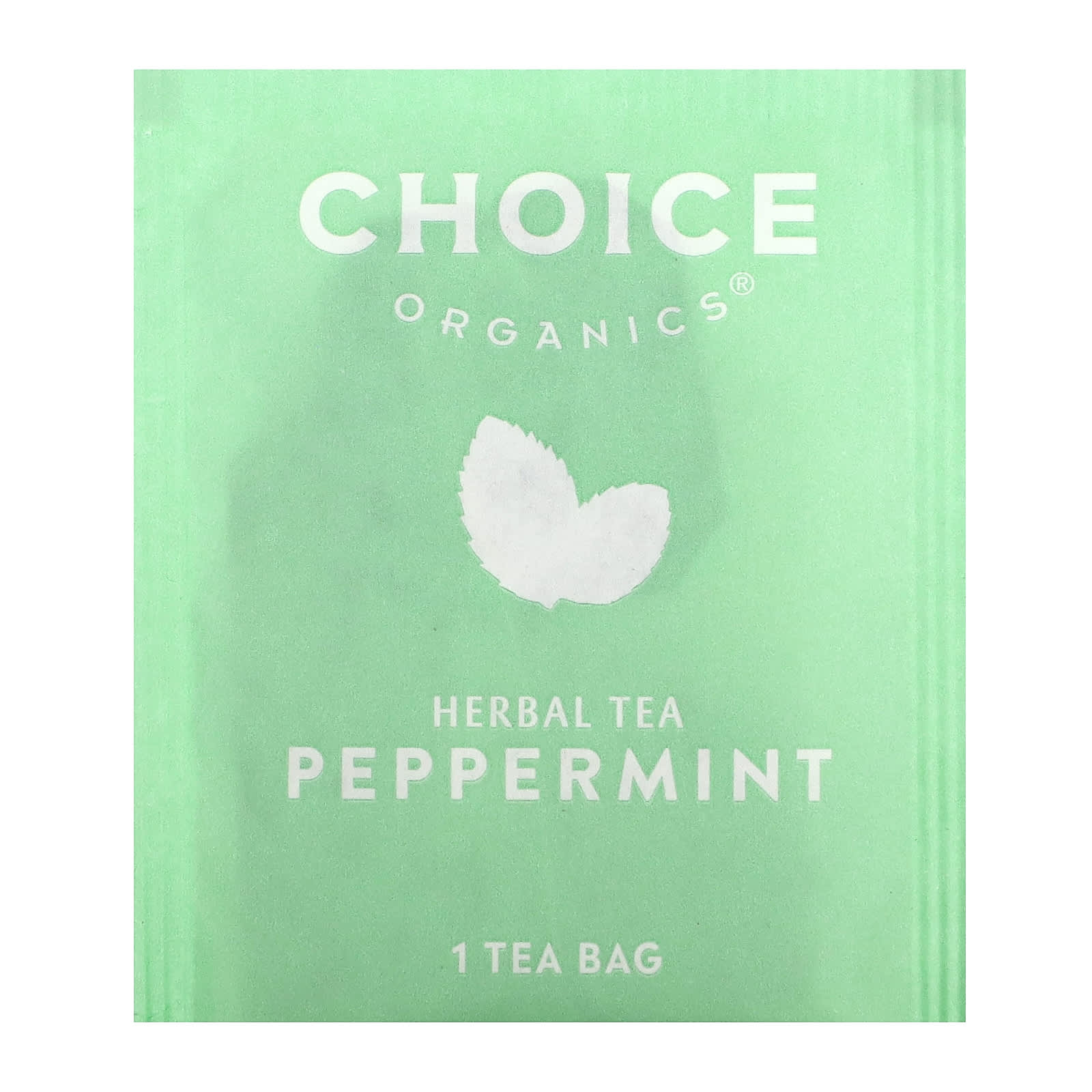 Choice Organic Teas, Herbal Tea, перечная мята, без кофеина, 16 чайных пакетиков, 17 г (0,60 унции)