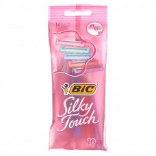 BIC, Silky Touch, одноразовые бритвенные станки, 10 шт.