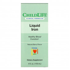 ChildLife Clinicals, жидкое железо, с натуральным ягодным вкусом, 118 мл (4 жидк. унции)