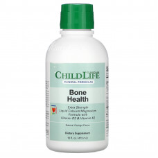 ChildLife Clinicals, здоровье костей, жидкий кальциево-магниевый состав с витаминами D3 и K2 и натуральным апельсином, 473 мл (16 жидк. унций)
