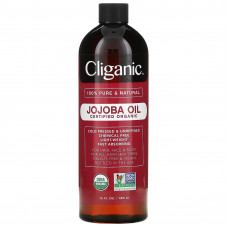 Cliganic, на 100% чистое и натуральное масло жожоба, 473 мл (16 жидк. унций)