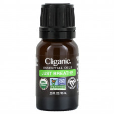 Cliganic, Смесь эфирных масел, Just Breathe, 10 мл (0,33 жидк. Унции)