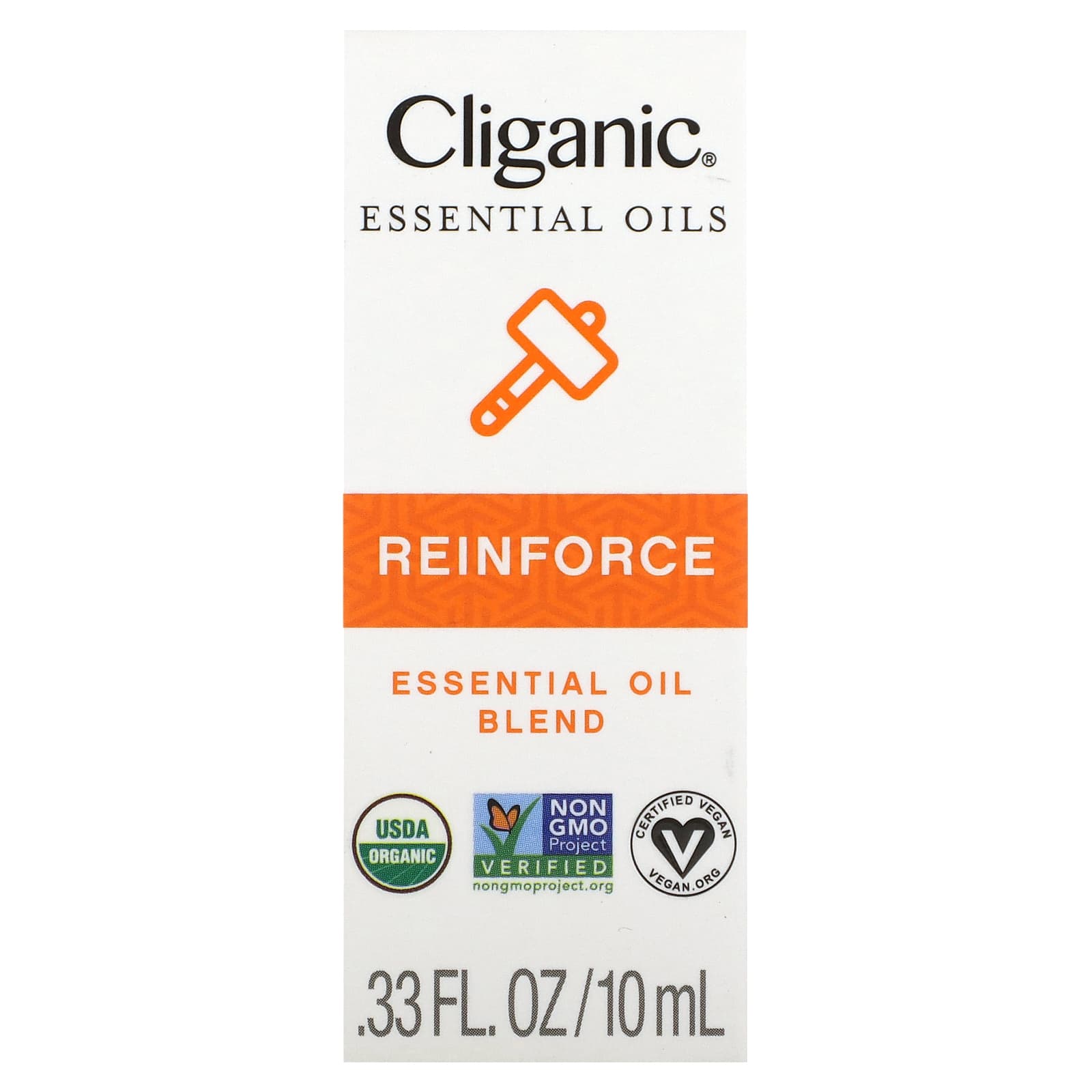 Cliganic, Смесь эфирных масел, Reinforce, 10 мл (0,33 жидк. Унции)