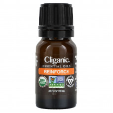 Cliganic, Смесь эфирных масел, Reinforce, 10 мл (0,33 жидк. Унции)