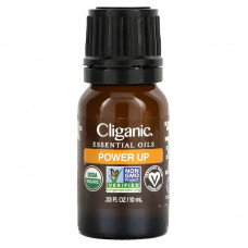 Cliganic, Смесь эфирных масел, Power Up, 10 мл (0,33 жидк. Унции)