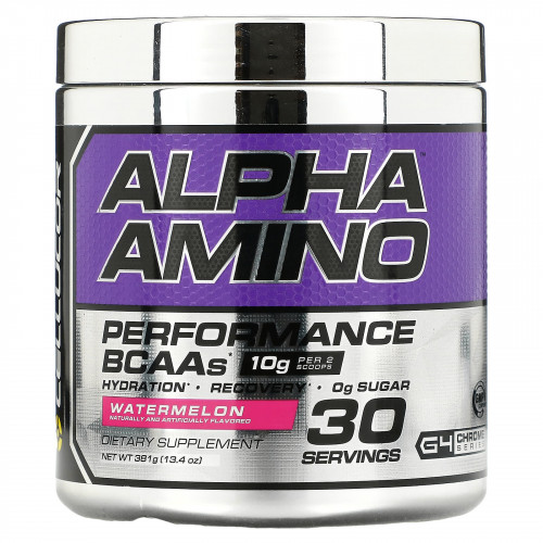 Cellucor, Alpha Amino, аминокислоты с разветвленной цепью для эффективности тренировок, арбуз, 13,4 унции (381 г)