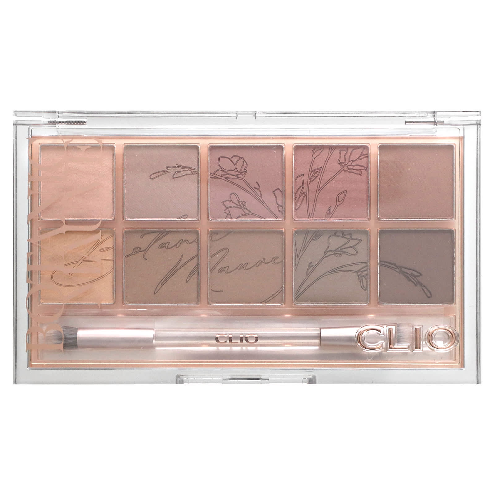 Clio, Pro Eye Palette, оттенок розово-лиловый, 9 шт., 0,7 г (0,24 унции)