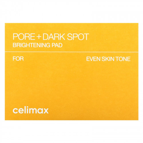 Celimax, Pore + темные пятна, осветляющий диск, 40 шт., 100 мл (3,38 жидк. унции)