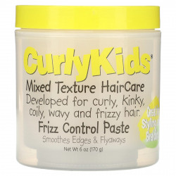 CurlyKids, Средство для ухода за волосами с смешанной текстурой, паста от пушения, 170 г (6 унций)