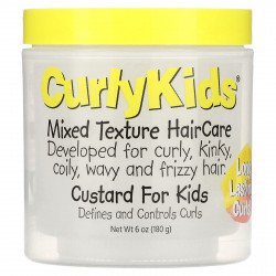 CurlyKids, Уход за волосами смешанной текстуры, заварной крем для детей, 180 г (6 унций)