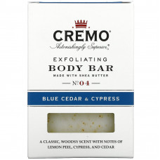 Cremo, Отшелушивающее мыло для тела, No 4, голубой кедр и кипарис, 170 г (6 унций)