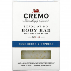 Cremo, Отшелушивающее мыло для тела, No 4, голубой кедр и кипарис, 170 г (6 унций)