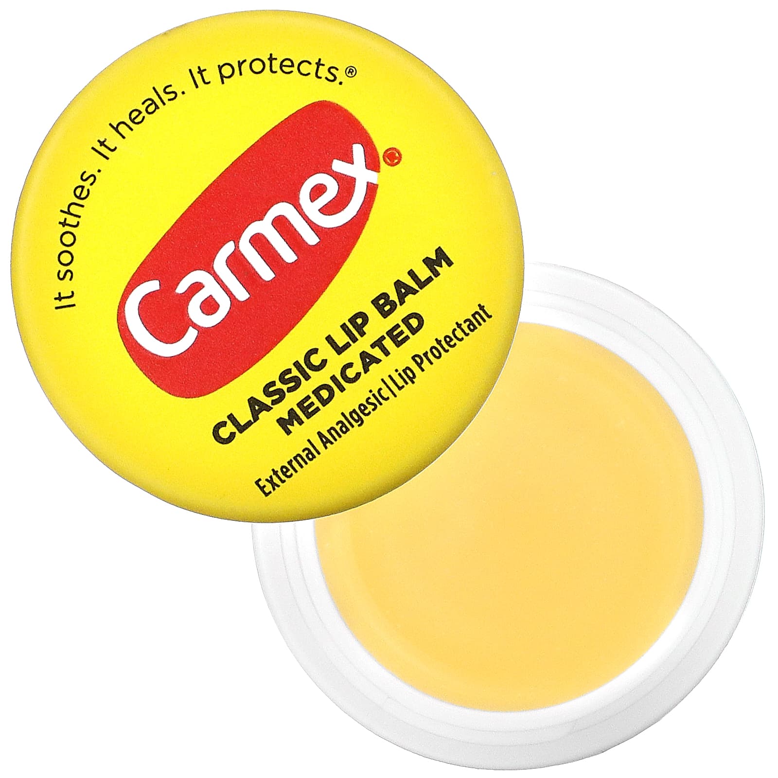 Carmex, классический бальзам для губ, лечебный, 7,5 г (0,25 унции)