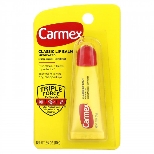 Carmex, Классический бальзам для губ, лечебный, 10 г (0,35 унции)