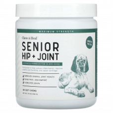 Chew + Heal, Senior Hip + Joint, улучшенная формула для собак старшего возраста, 120 жевательных таблеток, 264 г (9,3 унции)