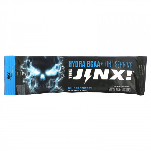 JNX Sports, The Jinx, Hydra BCAA +, голубая малина, 1 шт., 10,3 г (0,36 унции)