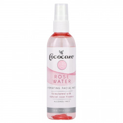 Cococare, Увлажняющий спрей для лица, без спирта, розовая вода, 118 мл (4 жидк. Унции)