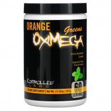Controlled Labs, Orange OxiMega, комплекс с антиоксидантами из зелени, мята, 327 г (11,53 унции)