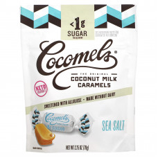 Cocomels, карамель из кокосового молока с морской солью, без сахара, 78 г (2,75 унции)