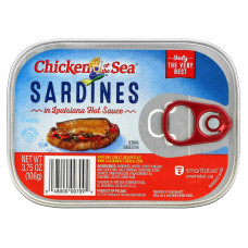 Chicken of the Sea, Сардины, в луизианском остром соусе, 106 г (3,75 унции)