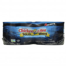 Chicken of the Sea, Solid White, альбакорный тунец в воде, 4 пакетика по 142 г (5 унций)