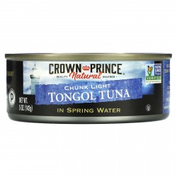 Crown Prince Natural, австралийский тунец, диетический, в родниковой воде, 142 г (5 унций)