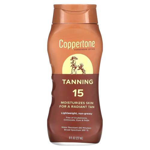 Coppertone, Sunning, солнцезащитный лосьон, SPF 15, 237 мл (8 жидк. Унций)