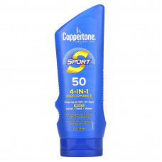 Coppertone, Sport, солнцезащитный лосьон, эффективность 4-в-1, SPF 50, 207 мл (7 жидк. Унций)