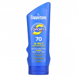 Coppertone, Sport, солнцезащитный лосьон, эффективность 4-в-1, SPF 70, 207 мл (7 жидк. Унций)