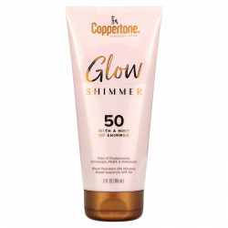 Coppertone, Glow, Shimmer, солнцезащитный лосьон, SPF 50, 148 мл (5 жидк. Унций)