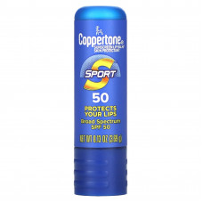 Coppertone, Sport, солнцезащитный бальзам для губ, SPF 50, 3,69 г (0,13 унции)