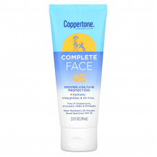 Coppertone, Солнцезащитный лосьон для лица, SPF 45, 74 мл (2,5 жидк. Унции)