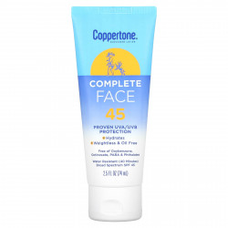 Coppertone, Солнцезащитный лосьон для лица, SPF 45, 74 мл (2,5 жидк. Унции)