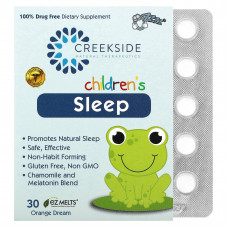 Creekside Natural Therapeutics, Children's Sleep, Orange Dream`` 30 EZ Melts
