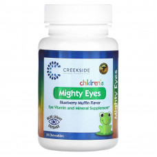 Creekside Natural Therapeutics, Children's Mighty Eyes, черничный маффин, 30 жевательных таблеток