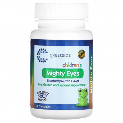 Creekside Natural Therapeutics, Children's Mighty Eyes, черничный маффин, 30 жевательных таблеток